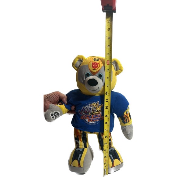 Build A Bear Transformers Bumblebee Yellow 17" Changes to Autobot Movable Arms - Picture 6 of 13